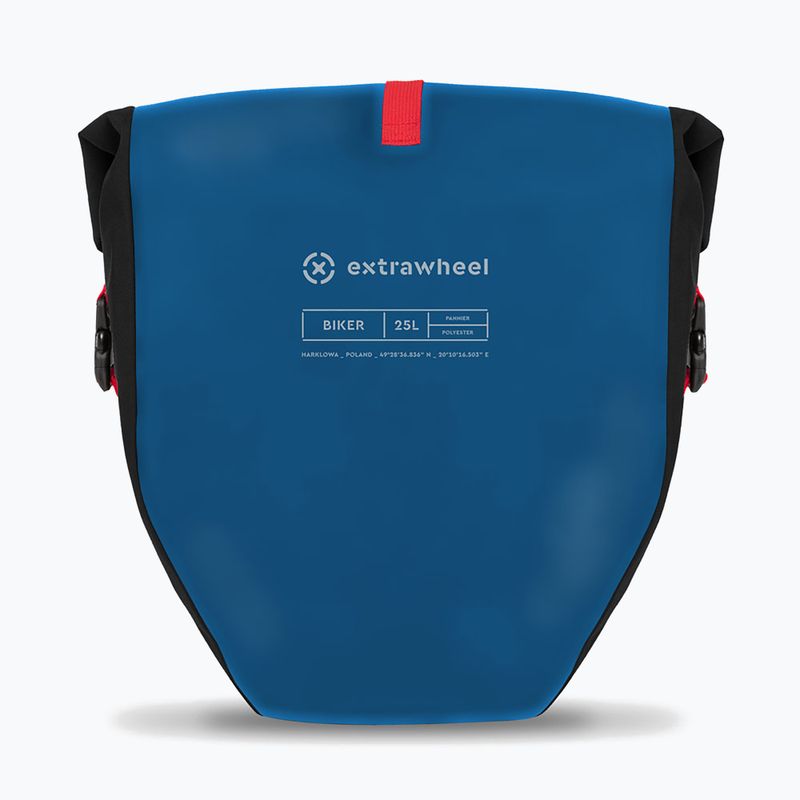 Dviračio krepšys Extrawheel Biker 2 x 25 l blue/black 3