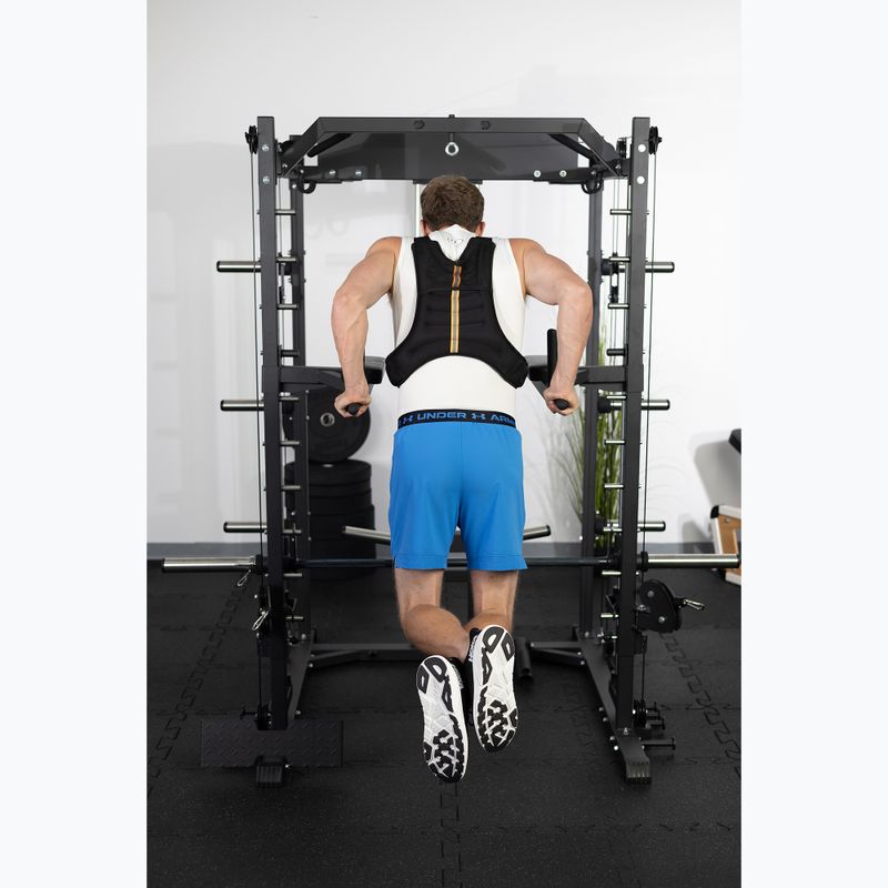 TREXO 10 kg svorio treniruočių liemenė juoda WV-10 5