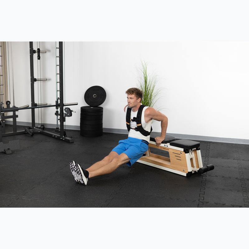 TREXO 10 kg svorio treniruočių liemenė juoda WV-10 6