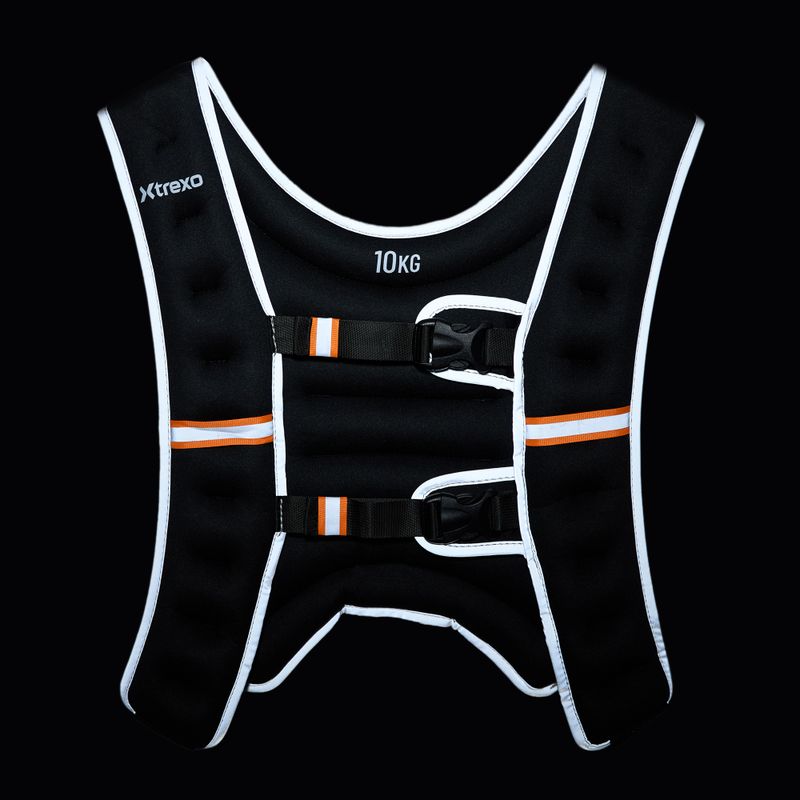 XTREXO 10 kg svorio treniruočių liemenė juoda WV-10 7