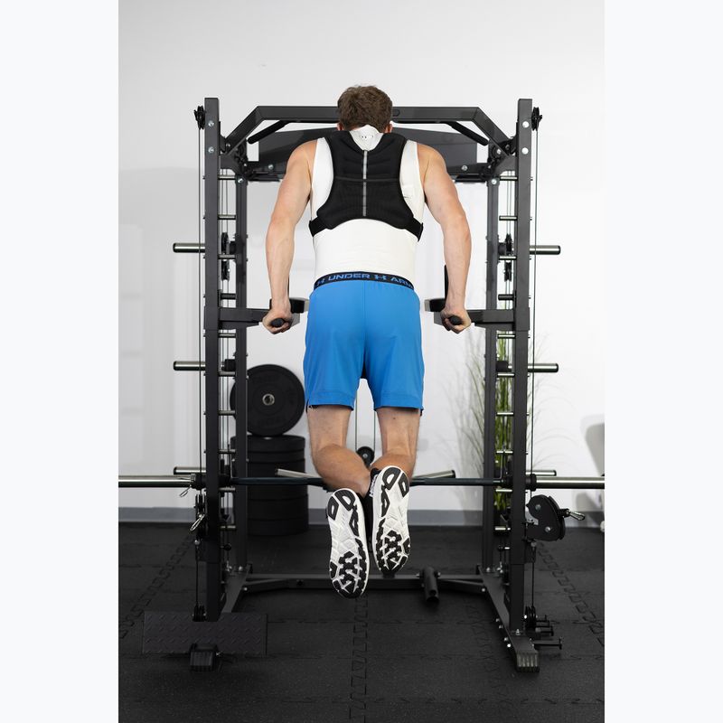 XTREXO 8 kg svorio treniruočių liemenė juoda WV-08 6