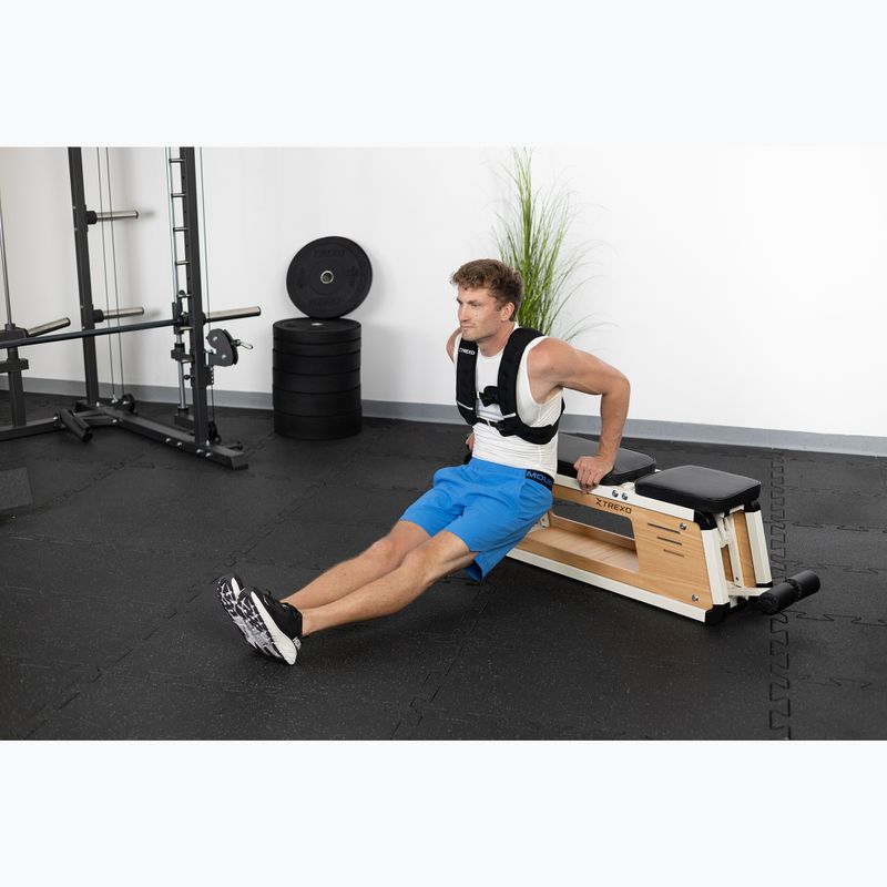 XTREXO 8 kg svorio treniruočių liemenė juoda WV-08 7