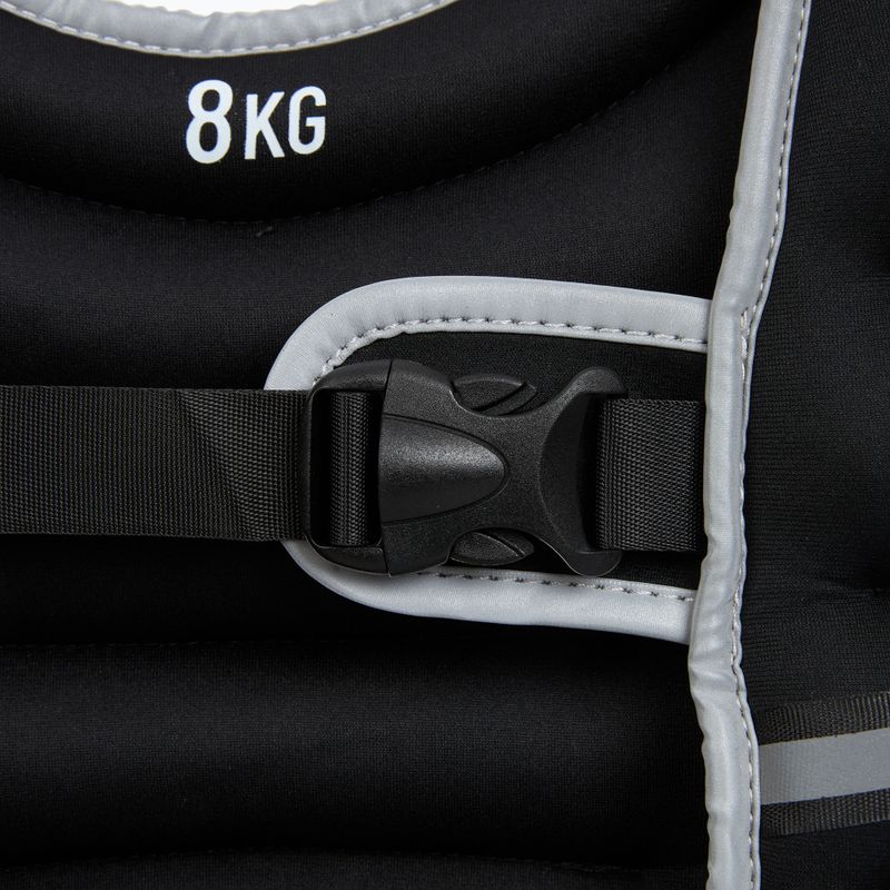 XTREXO 8 kg svorio treniruočių liemenė juoda WV-08 5