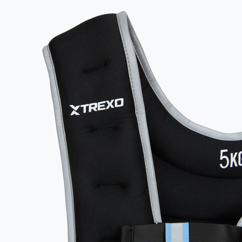 XTREXO 5 kg svorio treniruočių liemenė juoda WV-05 3