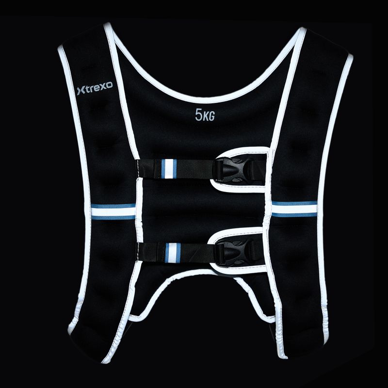 XTREXO 5 kg svorio treniruočių liemenė juoda WV-05 7