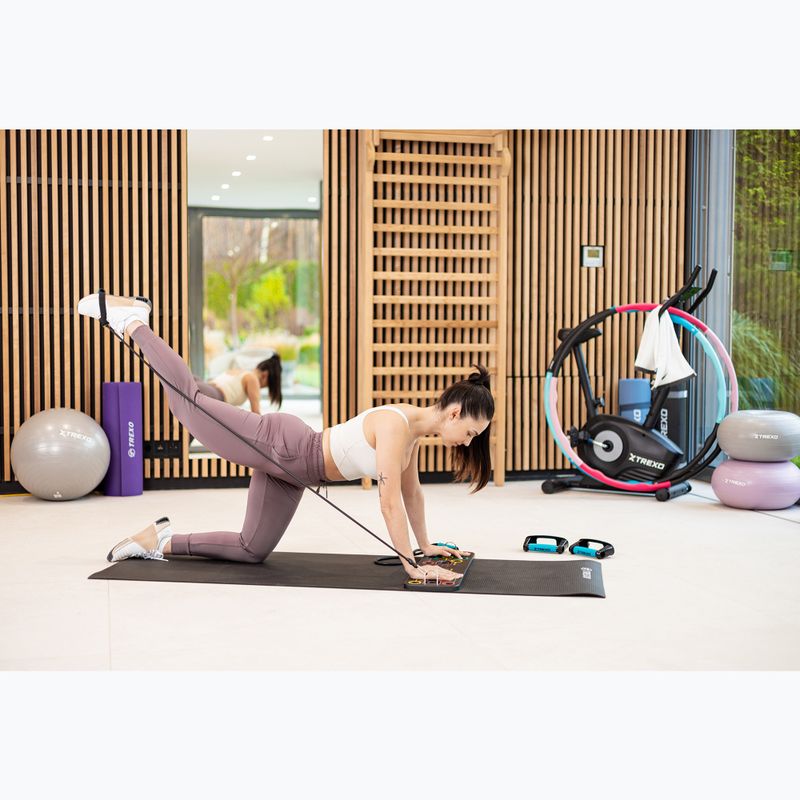 XTREXO PVC 6 mm juodas jogos kilimėlis YM-P01C 4