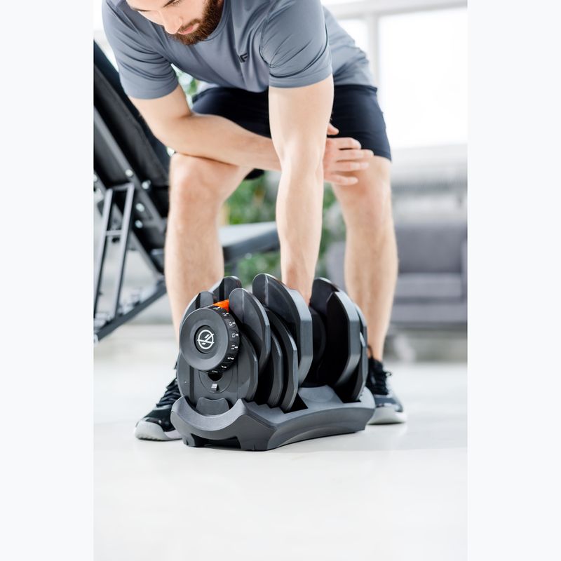 Reguliuojamas hantelis XTREXO ADT-40-BF 40 kg juodas 7