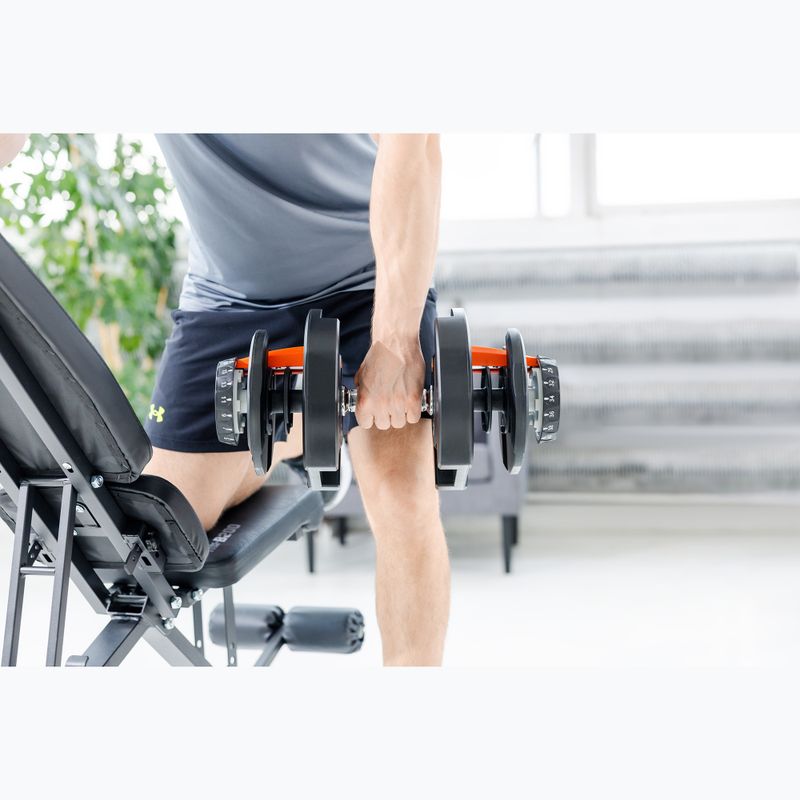 Reguliuojamas hantelis XTREXO ADT-40-BF 40 kg juodas 8