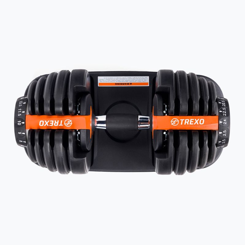 XTREXO reguliuojami hanteliai juodi ADT-24 24 kg 5