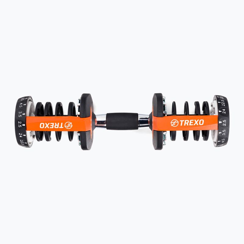XTREXO reguliuojami hanteliai juodi ADT-24 24 kg 6