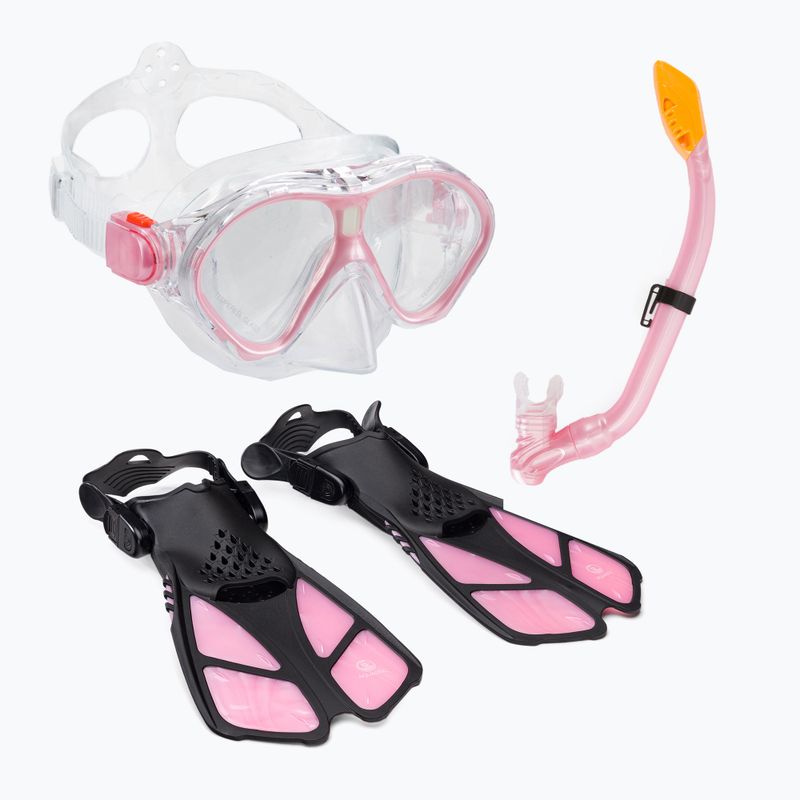 Vaikiškas nardymo rinkinys AQUASTIC MSFK-01SR rožinės spalvos