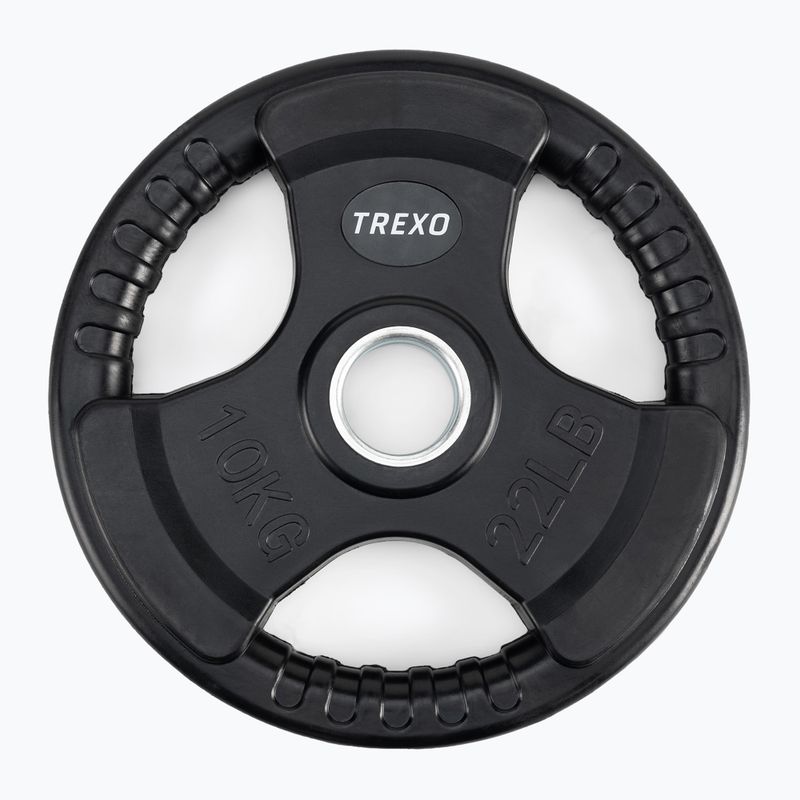 XTREXO juodos spalvos gumuoto ketaus svoris RW10 10 kg 3