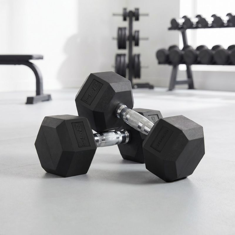 XTREXO Hex HXD250 gumuoti hanteliai 25 kg 3