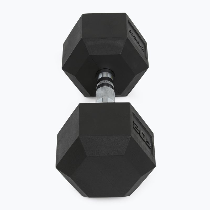 XTREXO Hex HXD200 20 kg gumuoti hanteliai 6