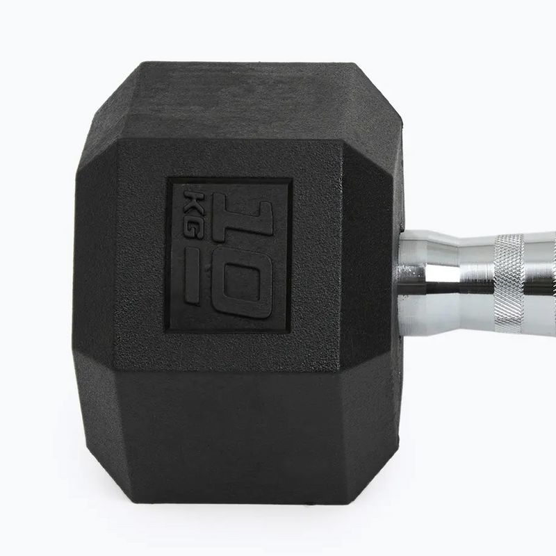 XTREXO Hex HXD100 gumuoti hanteliai 10 kg 4
