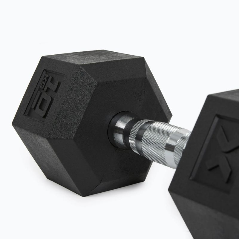 XTREXO Hex HXD100 gumuoti hanteliai 10 kg 5