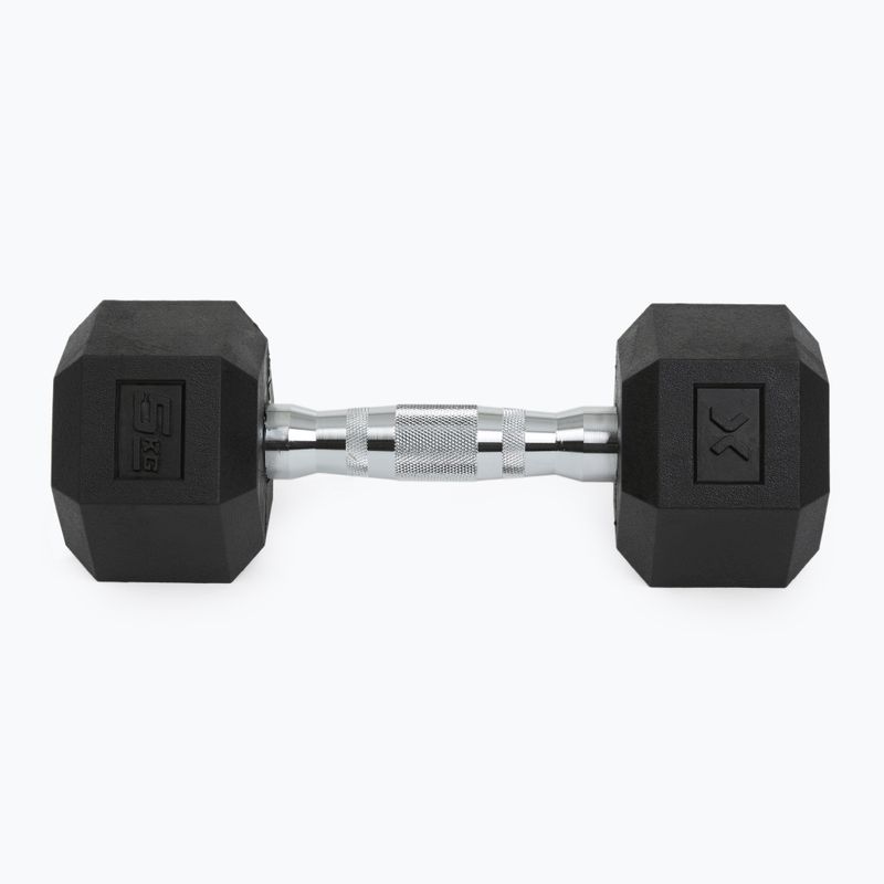XTREXO Hex HXD50 5 kg gumuoti hanteliai 7
