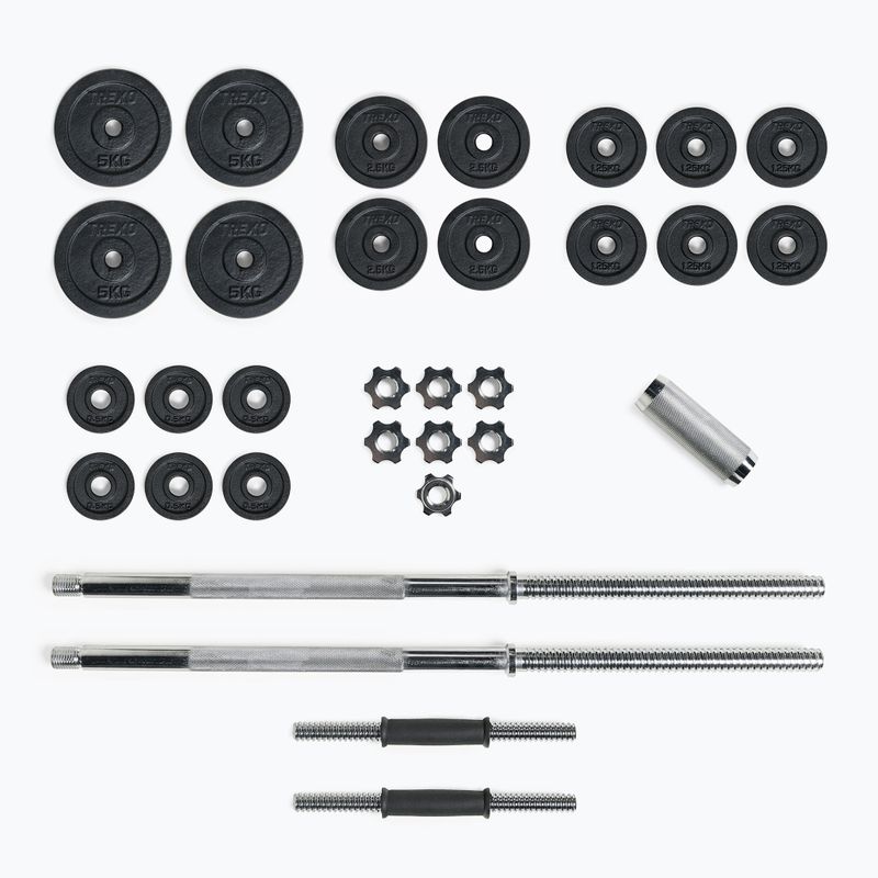 XTREXO 50 kg štangos hantelių rinkinys DK50 3