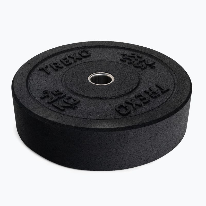 XTREXO olimpinis svoris su buferiu juodas TRX-BMP025 25 kg