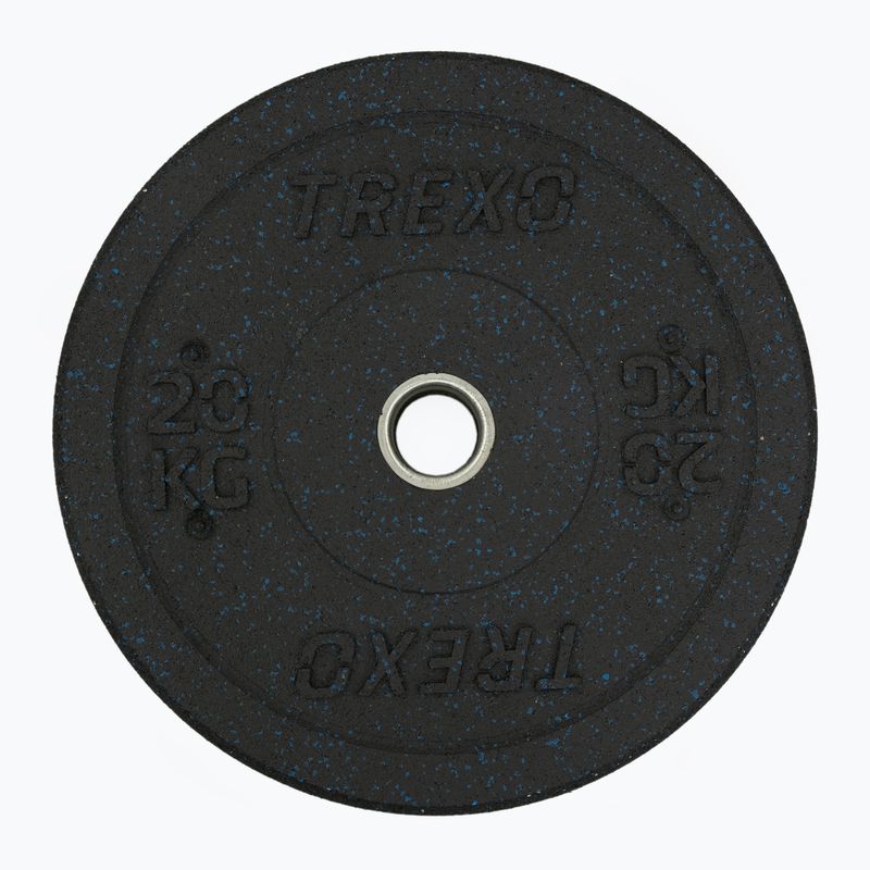 XTREXO olimpiniai svarmenys su buferiu juodi TRX-BMP020 20 kg 3