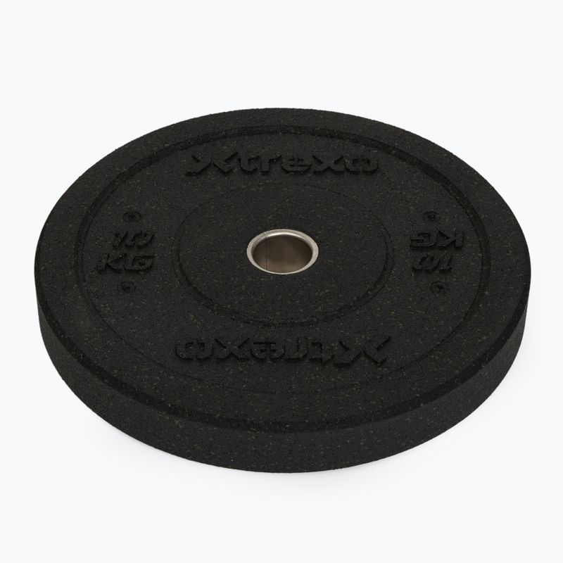 XTREXO olimpiniai svarmenys su buferiu juodi TRX-BMP010 10 kg