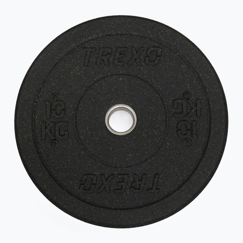 XTREXO olimpiniai svarmenys su buferiu juodi TRX-BMP010 10 kg 3
