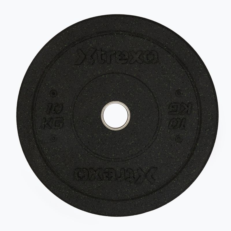 XTREXO olimpiniai svarmenys su buferiu juodi TRX-BMP010 10 kg 3
