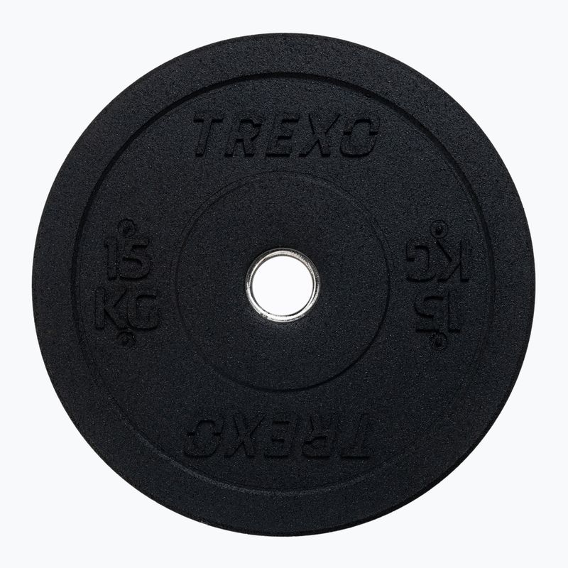 XTREXO olimpinis svoris juodos spalvos TRX-BMP015 15 kg 10