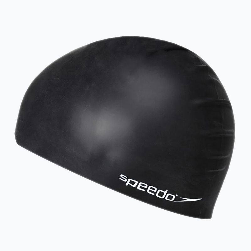 Speedo Plain Flat Silicone vaikiška plaukimo kepuraitė juoda 8-709931959 2