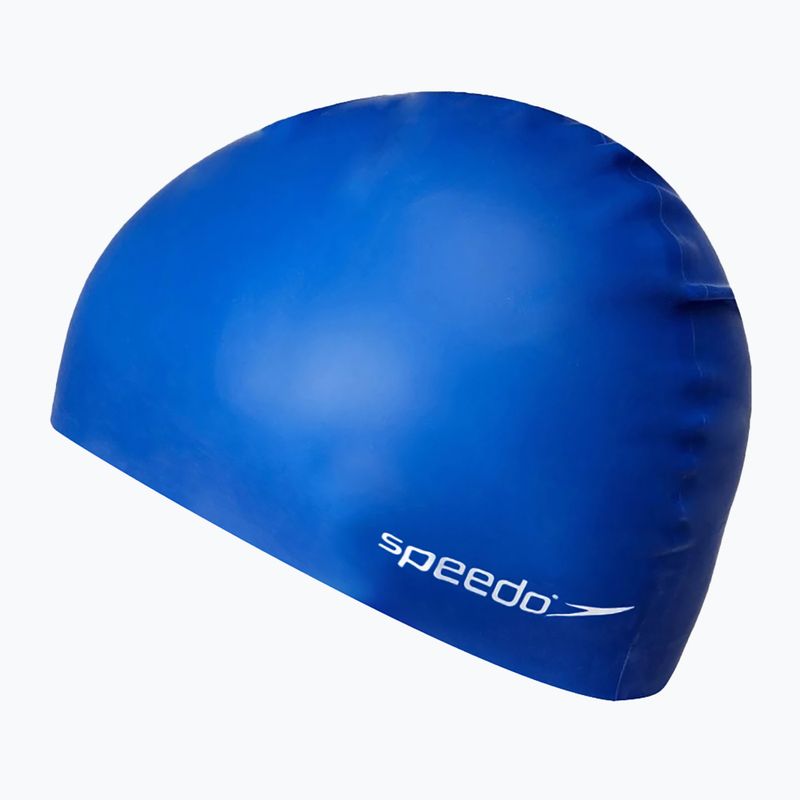 Speedo Plain Flat Silicone vaikiška plaukimo kepurė mėlyna 8-709931959 3