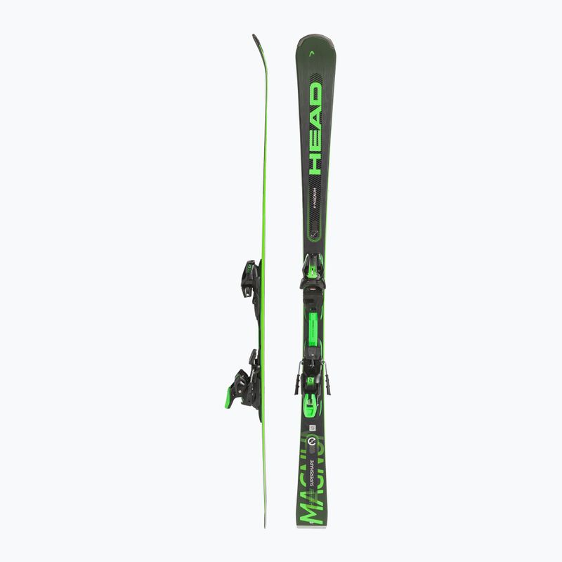 HEAD Supershape e-Magnum SW SF-PR + PRD 12 black/neon green kalnų slidės 2