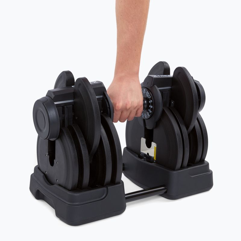 Hantelis/štanga 2in1 XTREXO TRX-ABD40 1-40 kg juoda/oranžinė 8