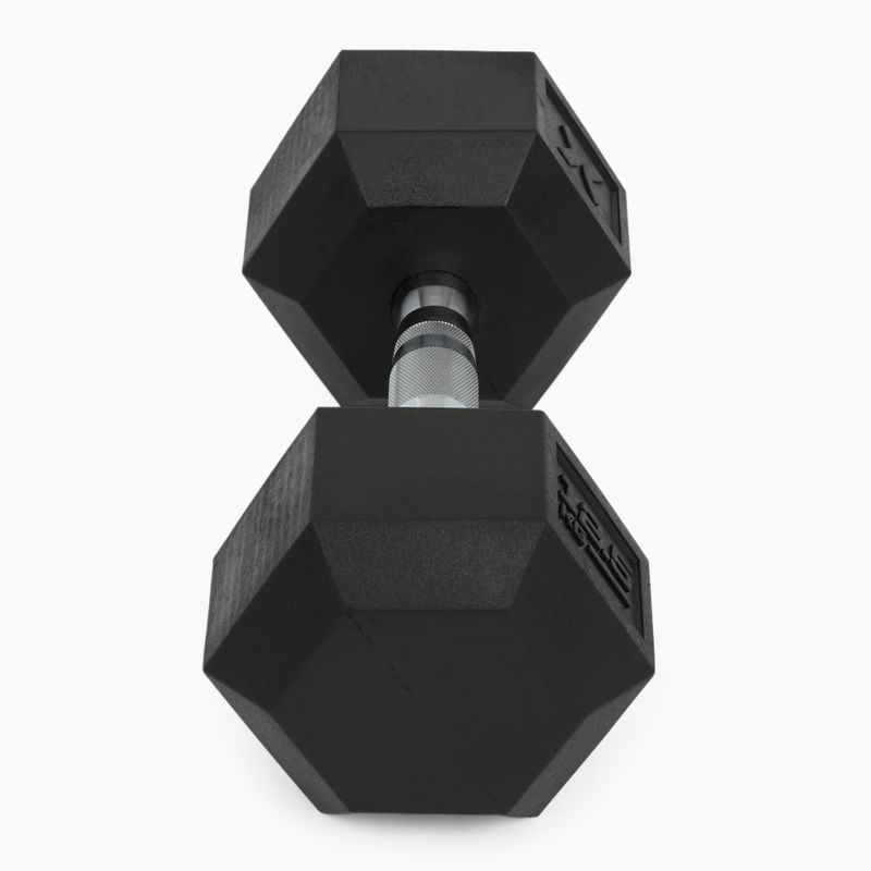 XTREXO Hex gumuoti hanteliai 12,5 kg 6
