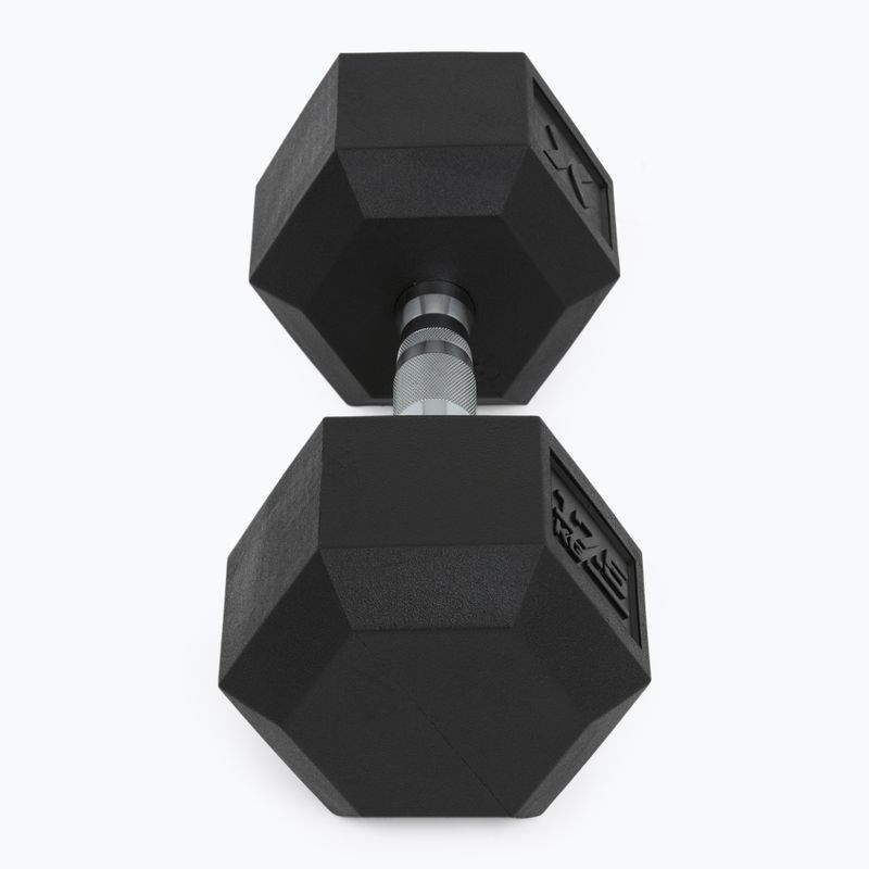 XTREXO Hex 17,5 kg gumuoti hanteliai 6