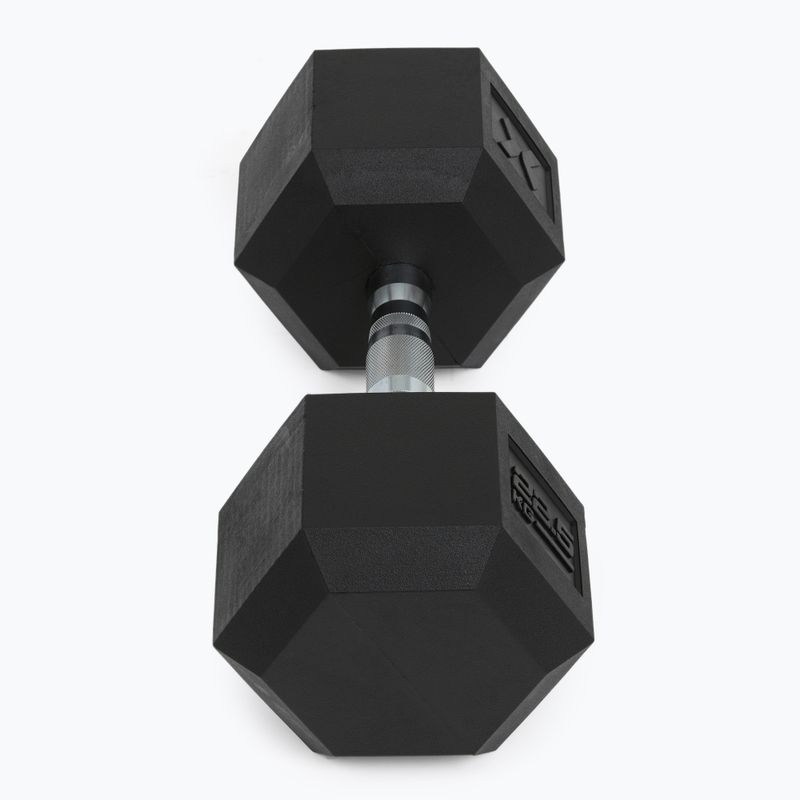 XTREXO Hex 22,5 kg gumuoti hanteliai 6