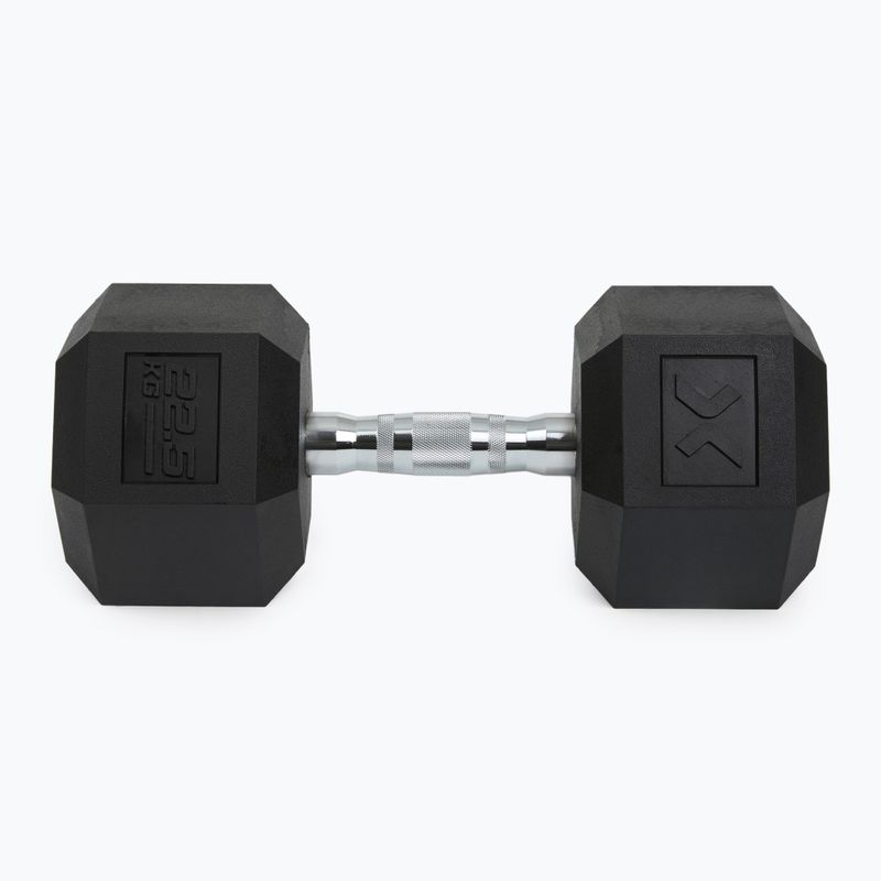 XTREXO Hex 22,5 kg gumuoti hanteliai 7