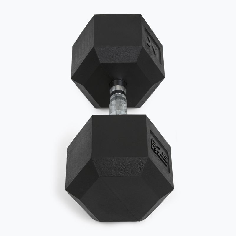 XTREXO Hex 27,5 kg gumuoti hanteliai 6