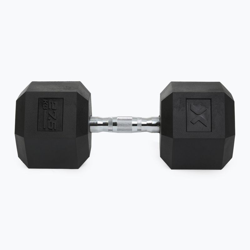 XTREXO Hex 27,5 kg gumuoti hanteliai 7