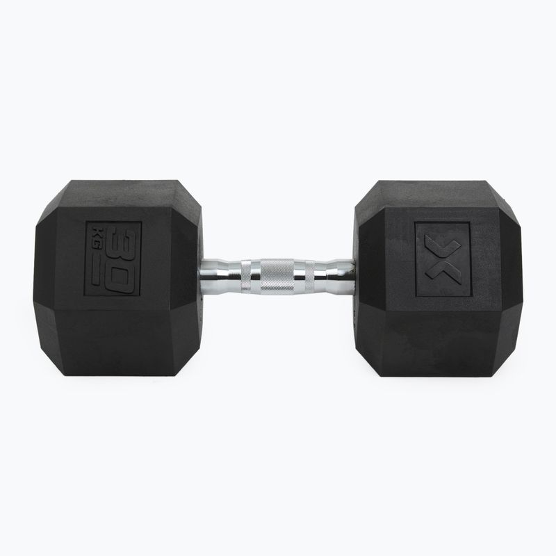 XTREXO Hex 30 kg gumuoti hanteliai 7