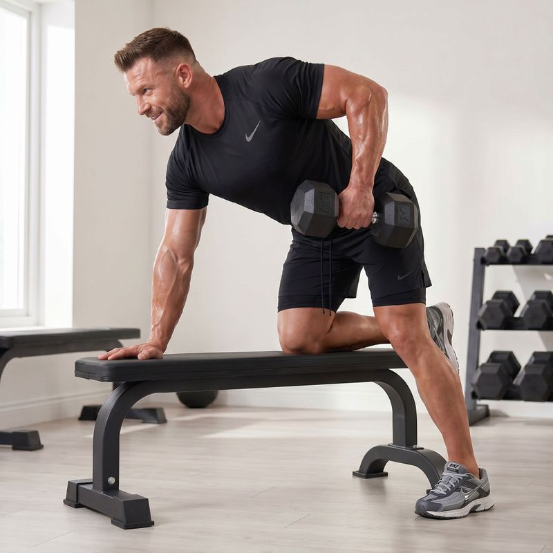 XTREXO Hex 30 kg gumuoti hanteliai 4