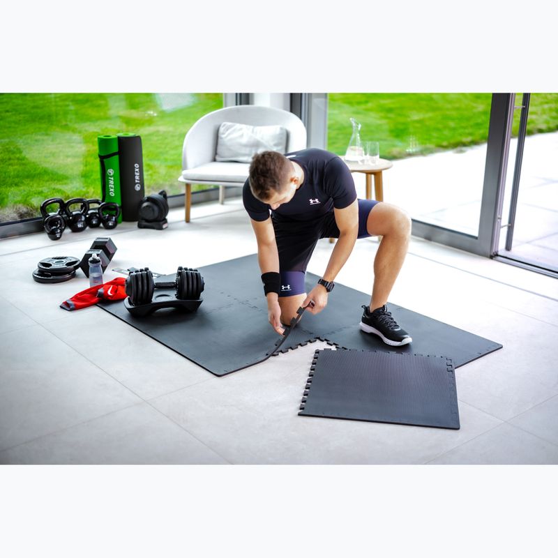 Apsauginis kilimėlis XTREXO Puzzle 6 elementai juodi 4