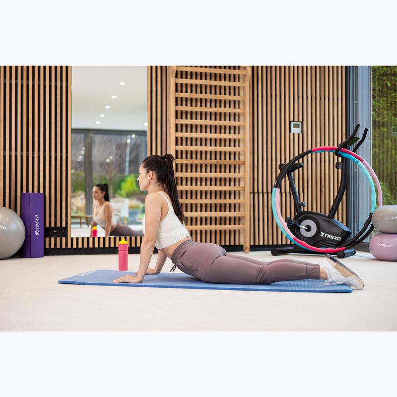 Pratimų kilimėlis XTREXO NBR 15 mm su diržu mėlynas 5