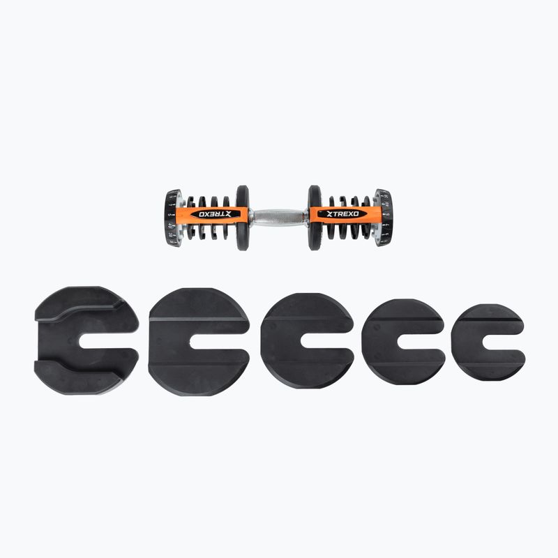 Reguliuojamas hantelis XTREXO ADT-40-BF 40 kg juodas 6