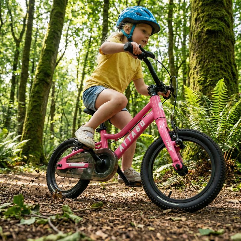 Vaikiškas dviratis ATTABO EASE 14" rožinis 3