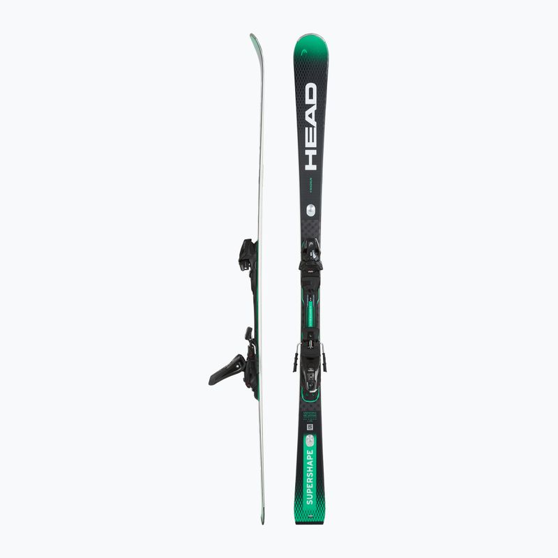 Kalnų slidės HEAD Supershape e-Magnum SW BB-PR + apkaustai Protector PR 13 GW black/green 2