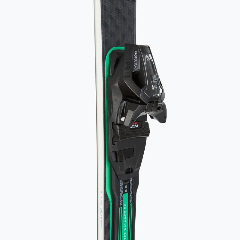 Kalnų slidės HEAD Supershape e-Magnum SW BB-PR + apkaustai Protector PR 13 GW black/green 4