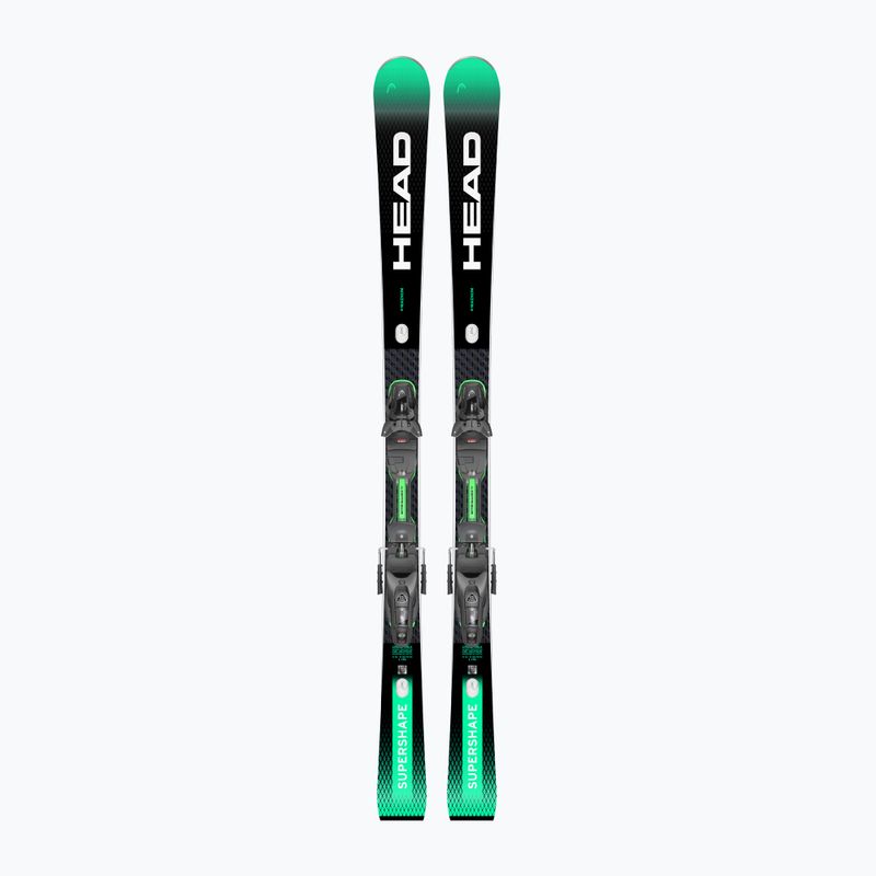 Kalnų slidės HEAD Supershape e-Magnum SW BB-PR + apkaustai Protector PR 13 GW black/green