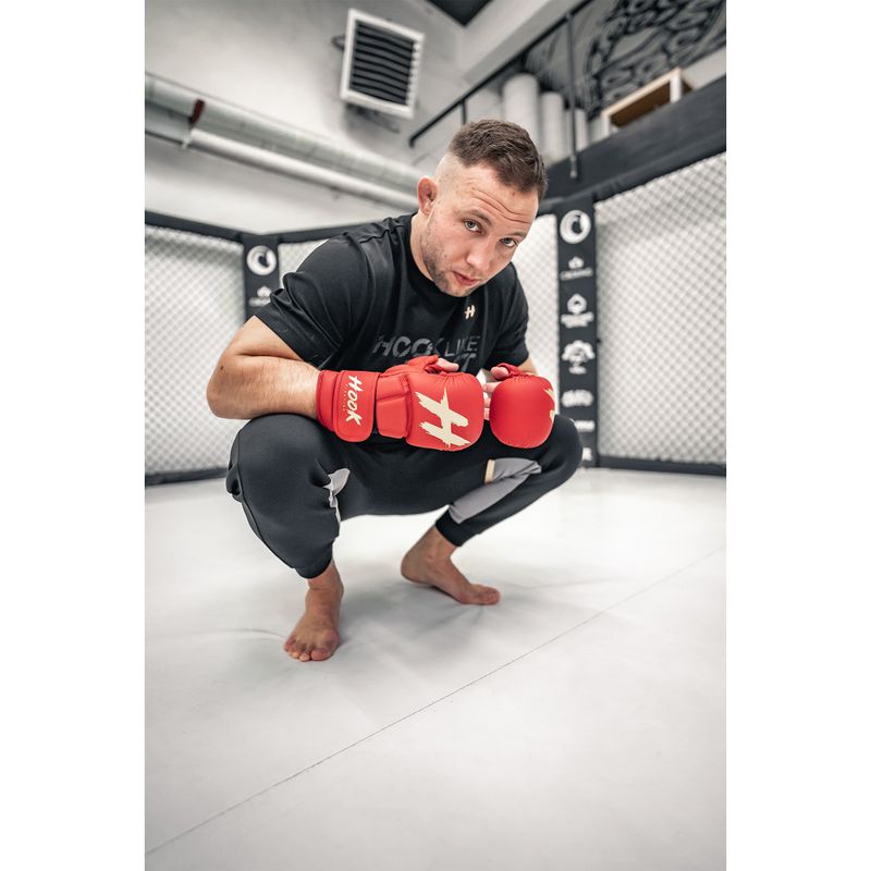 Sparingo pirštinės MMA HOOK FIGHTING TX0-B4M0016 raudonos 8
