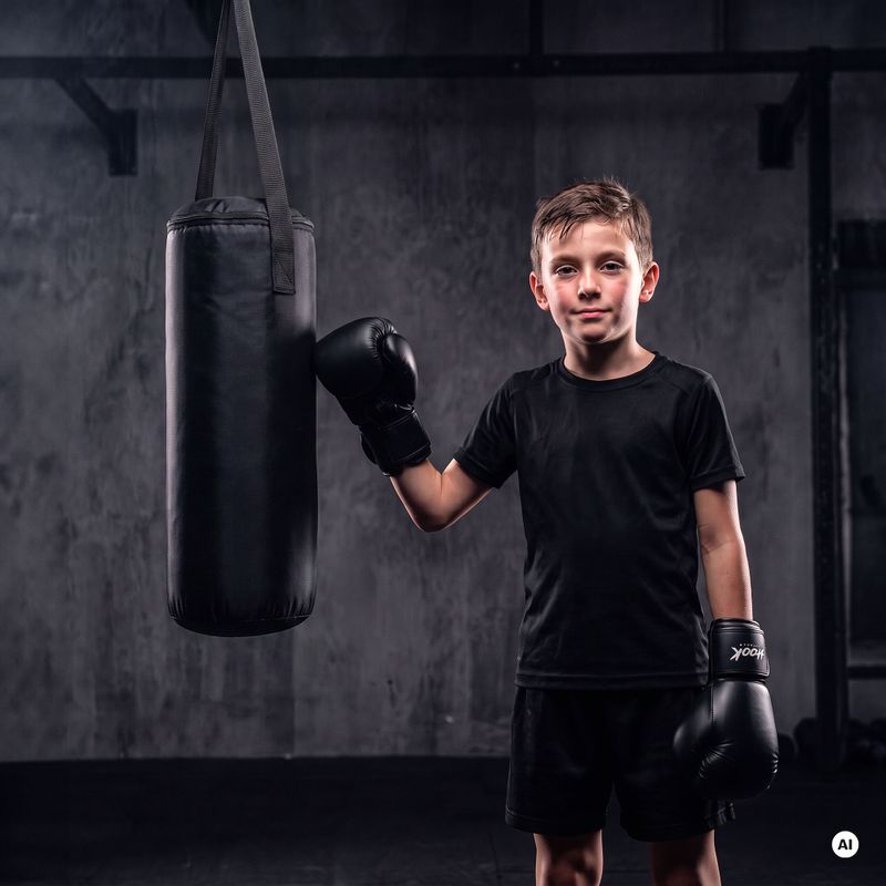 Vaikiškas bokso rinkinys HOOK FIGHTING Pierwszy Trening juodas 3