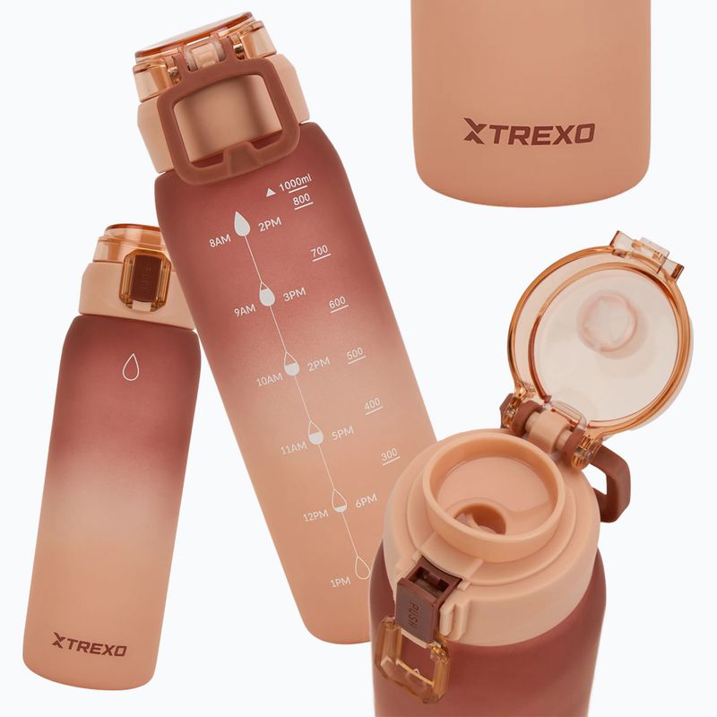 Bidonas XTREXO Haust 1000 ml rudas 4